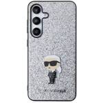 KARL LAGERFELD KLHCS24SGCNPSG S24 S921 SREBRNY/SILVER HARDCASE FIXED GLITTER IKONIK LOGO PIN