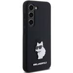 KARL LAGERFELD KLHCS24SSMHCNPK S24 S921 BLACK/BLACK HARDCASE SILICONE CHOUPETTE METAL PIN