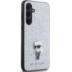 KARL LAGERFELD KLHCSA55GCNPSG A55 A556 SILVER/SILVER HARDCASE FIXED GLITTER CHOUPETTE LOGO METAL PIN