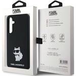 KARL LAGERFELD KLHCSA55SMHCNPK A55 A556 BLACK/BLACK HARDCASE SILICONE CHOUPETTE METAL PIN