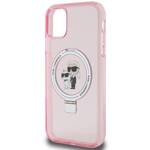 KARL LAGERFELD KLHMN61HMRSKCP IPHONE 11 / XR 6.1 "PINK / PINK HARDCASE RING STANDARD KARL & CHOUPETTTE MAGSAFE