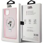 KARL LAGERFELD KLHMN61HMRSKCP IPHONE 11 / XR 6.1 "PINK / PINK HARDCASE RING STANDARD KARL & CHOUPETTTE MAGSAFE