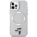 KARL LAGERFELD KLHMP12MHNKCIT IPHONE 12/12 PRO 6.1 "HARDCASE TRANSPARENT ICONIC KARL & CHUPETTE MAGSAFE