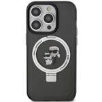 KARL LAGERFELD KLHMP13LHMRSKCK IPHONE 13 PRO 6.1 "BLACK/BLACK HARDCASE RING STAND KARL & CHUPETTTE MAGSAFE