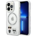 KARL LAGERFELD KLHMP14LHKCT IPHONE 14 PRO 6.1 "HARDCASE TRANSPARENT/TRANSPARENT KARL & CHUPETTE ALUMINUM MAGSAFE