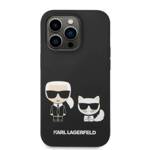 KARL LAGERFELD KLHMP14LSSKCK IPHONE 14 PRO 6.1 "HARDCASE CZARNY/BLACK LIQUID SILICONE KARL & CHOUPETTE MAGSAFE