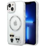 KARL LAGERFELD KLHMP14MHKCT IPHONE 14 PLUS / 15 PLUS 6.7 "HARDCASE TRANSPARENT / TRANSPARENT KARL & CHOUPETTE ALUMINUM MAGSAFE