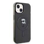 KARL LAGERFELD KLHMP14SHFCKON IPHONE 14/15/13 6.1 "BLACK / BLACK HARDCASE IML IKONIK MAGSAFE