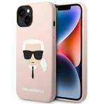 KARL LAGERFELD KLHMP14SSLKHLP IPHONE 14 / 15/13 6.1 "HARDCASE LIGHT PINK / LIGHT PINK SILICONE KARL`S HEAD MAGSAFE