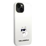 KARL LAGERFELD KLHMP14SSNCHBCH IPHONE 14 / 15/13 6.1 "HARDCASE WHITE / WHITE SILICONE CHOUPETTE MAGSAFE