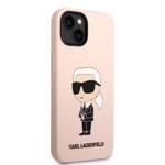 KARL LAGERFELD KLHMP14SSNIKBCP IPHONE 14/15/13 6.1 "HARDCASE PINK / PINK SILICONE IKONIK MAGSAFE