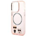 KARL LAGERFELD KLHMP14XHKCP IPHONE 14 PRO MAX 6.7 "HARDCASE PINK/PINK KARL & CHUPETTE ALUMINUM MAGSAFE