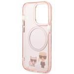 KARL LAGERFELD KLHMP14XHKCP IPHONE 14 PRO MAX 6.7 "HARDCASE PINK/PINK KARL & CHUPETTE ALUMINUM MAGSAFE