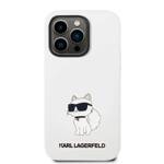 KARL LAGERFELD KLHMP14XSNCHBCH IPHONE 14 PRO MAX 6.7 "HARDCASE WHITE/WHITE SILICONE CHOUPETTE MAGSAFE