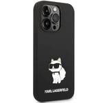 KARL LAGERFELD KLHMP14XSNCHBCK IPHONE 14 PRO MAX 6.7 "HARDCASE BLACK/BLACK SILICONE CHOUPETTE MAGSAFE