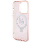 KARL LAGERFELD KLHMP15LHMRSCHP IPHONE 15 PRO 6.1 "PINK/PINK HARDCASE RING STANDARD CHAPETTE HEAD MAGSAFE