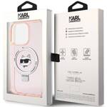 KARL LAGERFELD KLHMP15LHMRSCHP IPHONE 15 PRO 6.1 "PINK/PINK HARDCASE RING STANDARD CHAPETTE HEAD MAGSAFE