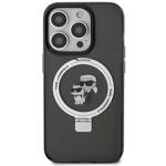 KARL LAGERFELD KLHMP15LHMRSKCK IPHONE 15 PRO 6.1 "BLACK/BLACK HARDCASE RING STAND KARL & CHUPETTTE MAGSAFE