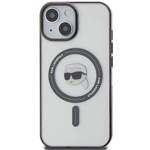 KARL LAGERFELD KLHMP15MHKHNOTK IPHONE 15 PLUS / 14 PLUS 6.7 "TRANSPARENT HARDCASE IML KARL`S HEAD MAGSAFE