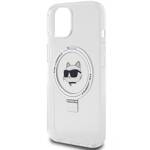 KARL LAGERFELD KLHMP15MHMRSCHH IPHONE 15 PLUS / 14 PLUS 6.7 "BIAŁY / WHITE HARDCASE RING STAND CHUPETTE HEAD MAGSAFE