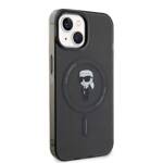 KARL LAGERFELD KLHMP15SHFCKNOK IPHONE 15/14/16 6.1 "BLACK / BLACK HARDCASE IML IKONIK MAGSAFE