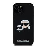 KARL LAGERFELD KLHMP15SSKCHPPLK IPHONE 15 / 14 / 13 6.1" BLACK/BLACK HARDCASE SILICONE KARL & CHOUPETTE MAGSAFE