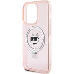 KARL LAGERFELD KLHMP15XHMRSCHP IPHONE 15 PRO MAX 6.7 "PINK/PINK HARDCASE RING STAND CHOUPETTE HEAD MAGSAFE