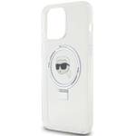 KARL LAGERFELD KLHMP15XHMRSKHH IPHONE 15 PRO MAX 6.7 "BIAŁY/WHITE HARDCASE RING STAND KARL HEAD MAGSAFE