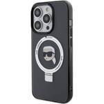 KARL LAGERFELD KLHMP15XHMRSKHK IPHONE 15 PRO MAX 6.7 "BLACK/BLACK HARDCASE RING STANDARD KARL HEAD MAGSAFE