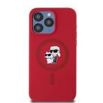 KARL LAGERFELD KLHMP15XSCMKCRHR IPHONE 15 PRO MAX 6.7" RED HARDCASE SILICONE KARL & CHOUPETTE RING MAGSAFE