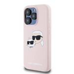 KARL LAGERFELD KLHMP15XSKCHPPLP IPHONE 15 PRO MAX 6.7" PINK/PINK HARDCASE SILICONE KARL & CHOUPETTE MAGSAFE