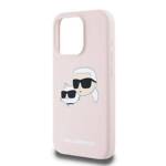 KARL LAGERFELD KLHMP15XSKCHPPLP IPHONE 15 PRO MAX 6.7" PINK/PINK HARDCASE SILICONE KARL & CHOUPETTE MAGSAFE