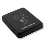 KARL LAGERFELD POWERBANK INDUCTION KLPBMKITTGK 5W 3000MAH BLACK/BLACK IKONIK MAGSAFE