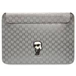 KARL LAGERFELD SLEEVE KLCS14SAKHPKG 14 "SILVER/SILVER SAFFIANO MONOGRAM IKONIK