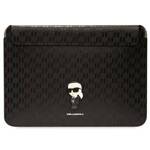 KARL LAGERFELD SLEEVE KLCS16SAKHPKK 16 "BLACK/BLACK SAFFIANO IKONIK MONOGRAM