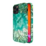 KINGXBAR AGATE SERIES CASE DECORATED PRINTED AGATE IPHONE 12 MINI GREEN