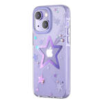 KINGXBAR HEART STAR SERIES CASE FOR IPHONE 14 PLUS PURPLE STAR CASE