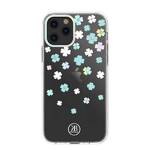 KINGXBAR LUCKY SERIES CASE DECORATED WITH ORIGINAL SWAROVSKI CRYSTALS IPHONE 12 MINI TRANSPARENT (CLOVER)