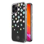 KINGXBAR LUCKY SERIES CASE DECORATED WITH ORIGINAL SWAROVSKI CRYSTALS IPHONE 12 MINI TRANSPARENT (CLOVER)