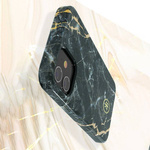 KINGXBAR MARBLE SERIES CASE DECORATED PRINTED MARBLE IPHONE 12 MINI BLACK