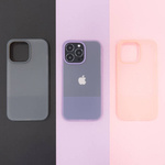 KINGXBAR PLAIN SERIES CASE COVER FOR IPHONE 13 PRO SILICONE CASE GRAY