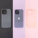 KINGXBAR PLAIN SERIES CASE COVER FOR IPHONE 13 SILICONE COVER GRAY