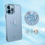 KINGXBAR WISH SERIES CASE DECORATED WITH CRYSTALS IPHONE 13 PRO BLUE