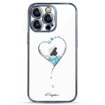 KINGXBAR WISH SERIES CASE DECORATED WITH CRYSTALS IPHONE 13 PRO BLUE