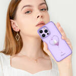 KINGXBAR WISH SERIES CASE FOR IPHONE 14 PRO MAX DECORATED WITH PURPLE CRYSTALS