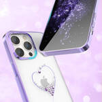 KINGXBAR WISH SERIES CASE FOR IPHONE 14 PRO MAX DECORATED WITH PURPLE CRYSTALS