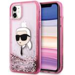 Karl Lagerfeld KLHCN61LNKHCP iPhone 11/ XR różowy/pink hardcase Glitter Karl Head