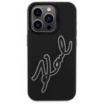 Karl Lagerfeld KLHCP15L3DRKSDLK iPhone    15 Pro 6.1" czarny/black hardcase 3D Rubber Signature