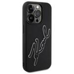 Karl Lagerfeld KLHCP15L3DRKSDLK iPhone    15 Pro 6.1" czarny/black hardcase 3D Rubber Signature