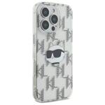 Karl Lagerfeld KLHCP16LHKLPCHT iPhone 16 Pro 6.3" przezroczysty/transparent hardcase IML Choupette Head Electroplated